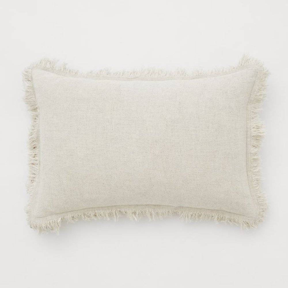 H&M Linen Blend Cushion Cover | 16x24 inches